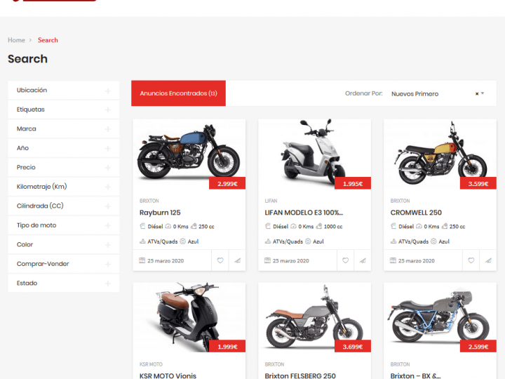 Web de anuncios clasificados